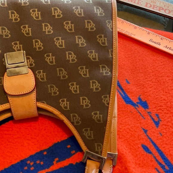 Dooney & Bourke Vintage Set of 3 Taupe Canvas & Tan Leather Bags, Preowned - Picture 9 of 16